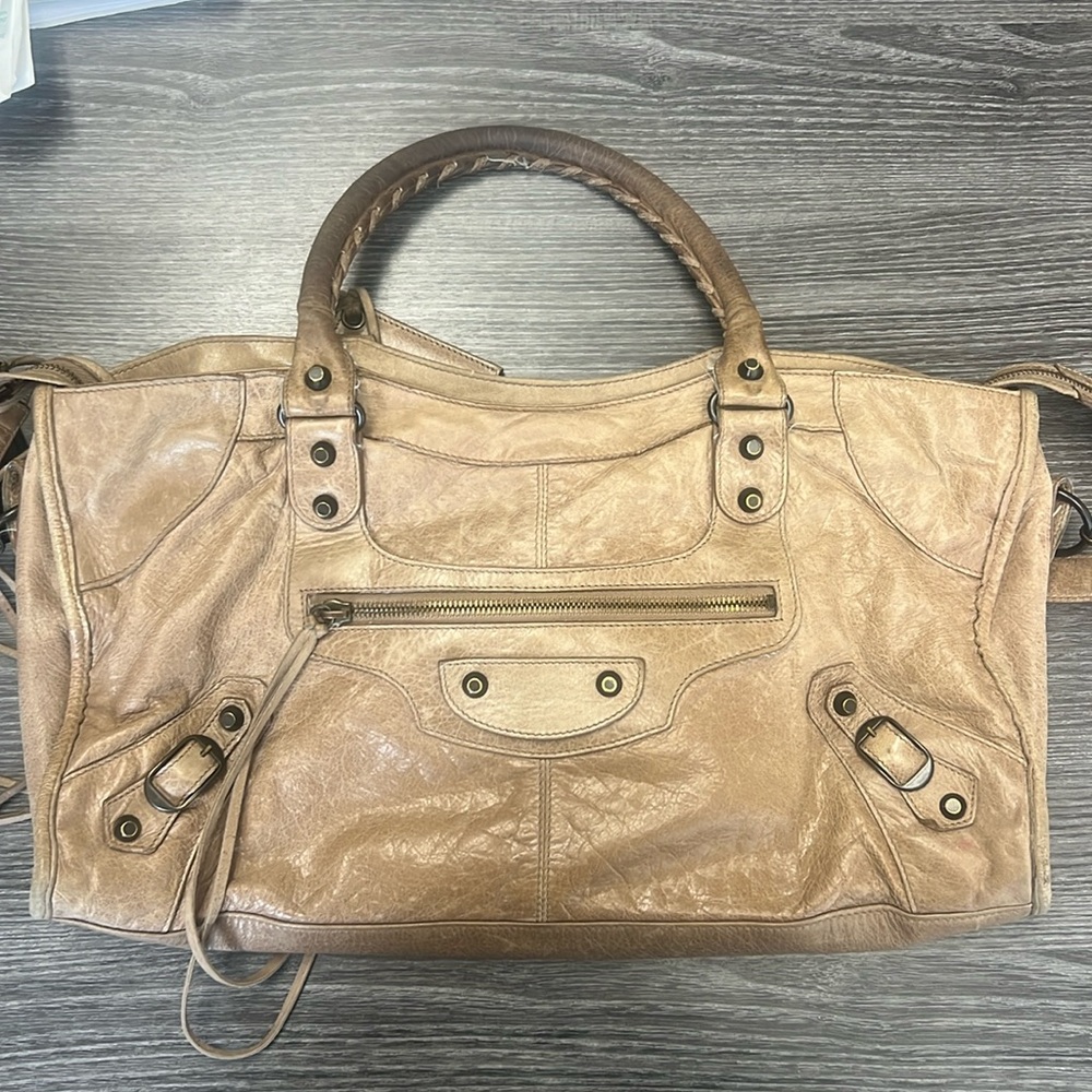 Balenciaga Tan Shoulder Bag